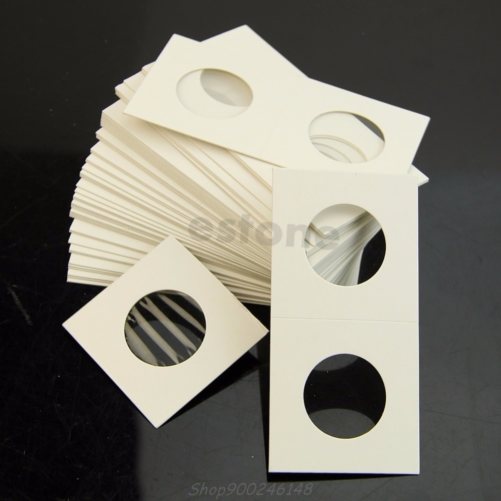 50pcs 17.5/ 20.5/ 23/ 25/ 26.5/ 27.5/ 29/ 31.5/ 33/ 35/ 37/ 40mm 2"x2" Staple Stamp Square Coin Holders Cover Case Jy28 20