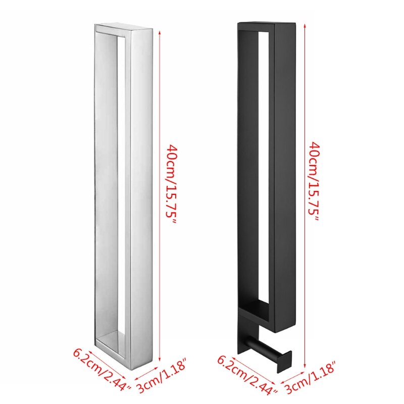 Bathroom Stainless Steel Towel Rack Self-Adhesive Wall Mounted Washcloth Holder