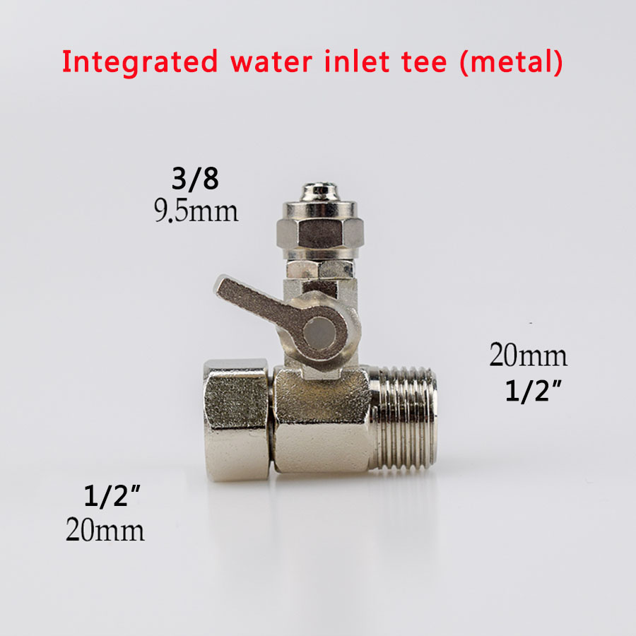 1/4'' 1/2'' Male 1/4 3/8 Tube Water Adapter RO Feed Ball Valve Faucet Water Filter Reverse Osmosis System for Water Purifier Tap: Silver