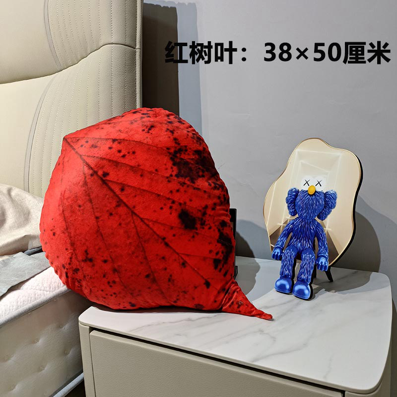Grünes Blatt-Plüschkissen, simuliertes weiches Pflanzenkissen, Monstera-Ahorn-Plüschtier, Peluche, Sofa, Stuhl, Bett, Dekoration,