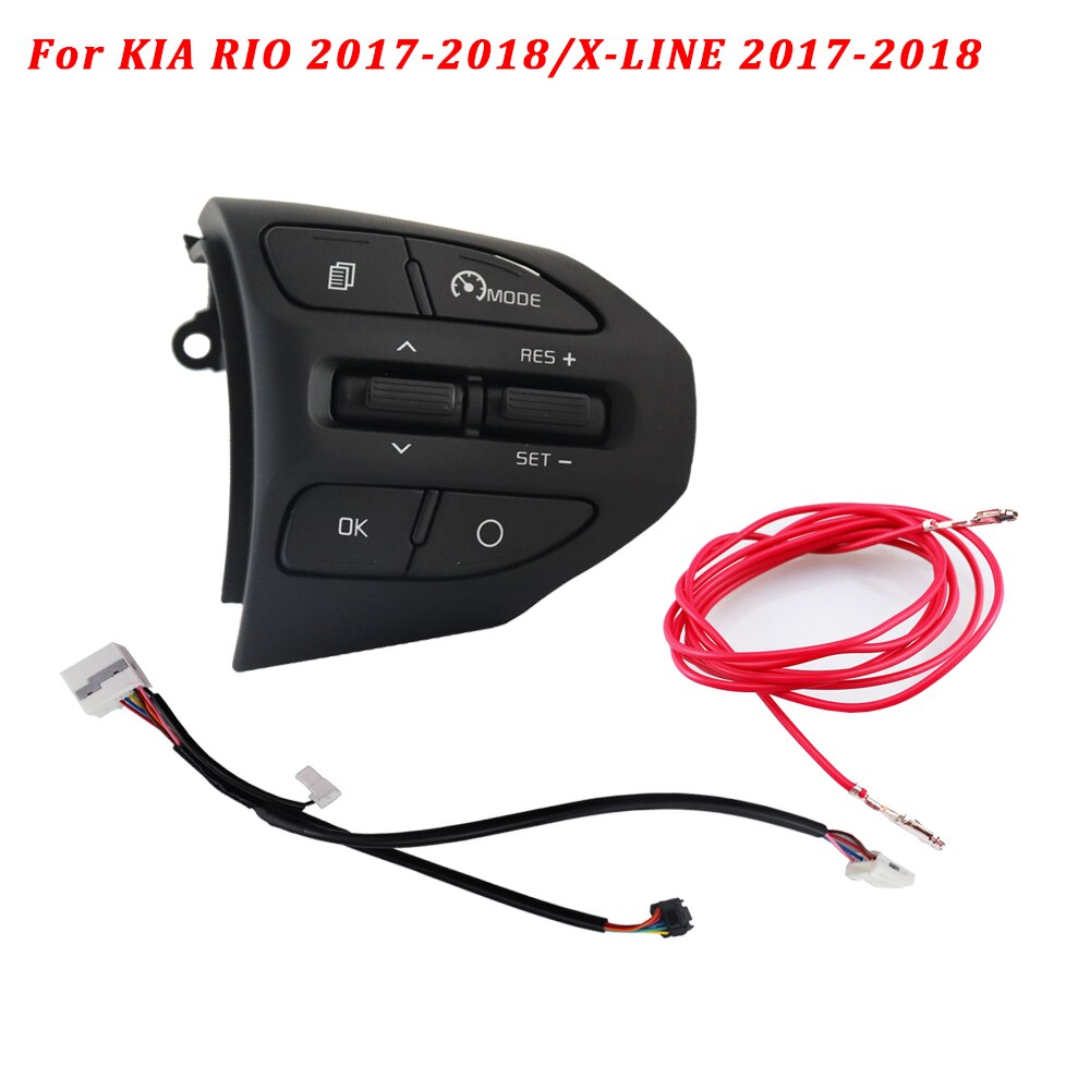Pre kia  k2 rio ikslain august x-line luxe red line na volante tlačidlo tempomatu bluetooth audio telefón prepínač hlasitosti auto: K2- kábel