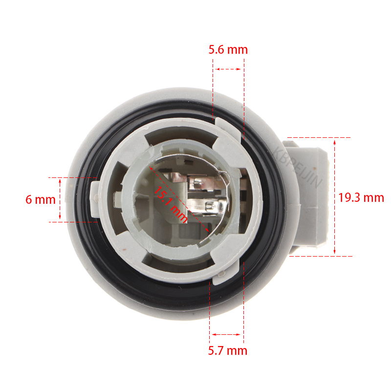 Portalámparas de bombilla P21W, casquillo de luz halógena, accesorios de 2 pines, 1 Uds.