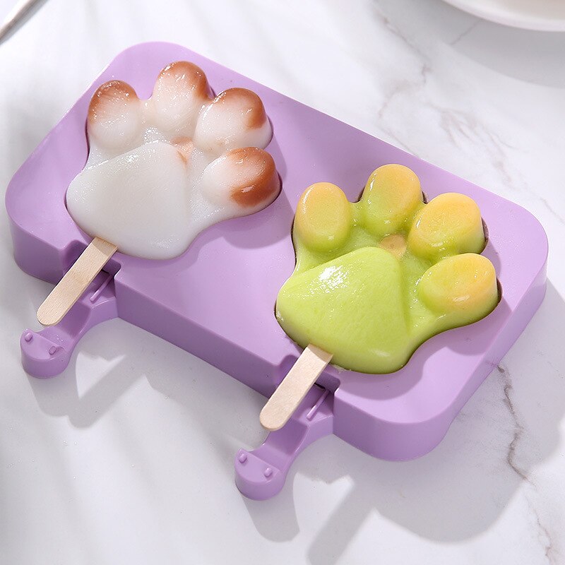Reusable Silicone Popsicles DIY Frozen Ice Cream Ice Cream Molds for Kids Adults Dessert Mold Frozen Popsicle Tray