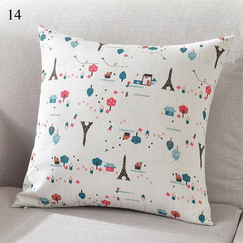 Housse de coussin carrée, taie d'oreiller, décoration de voiture, à la , fournitures pour la maison, 40x40cm