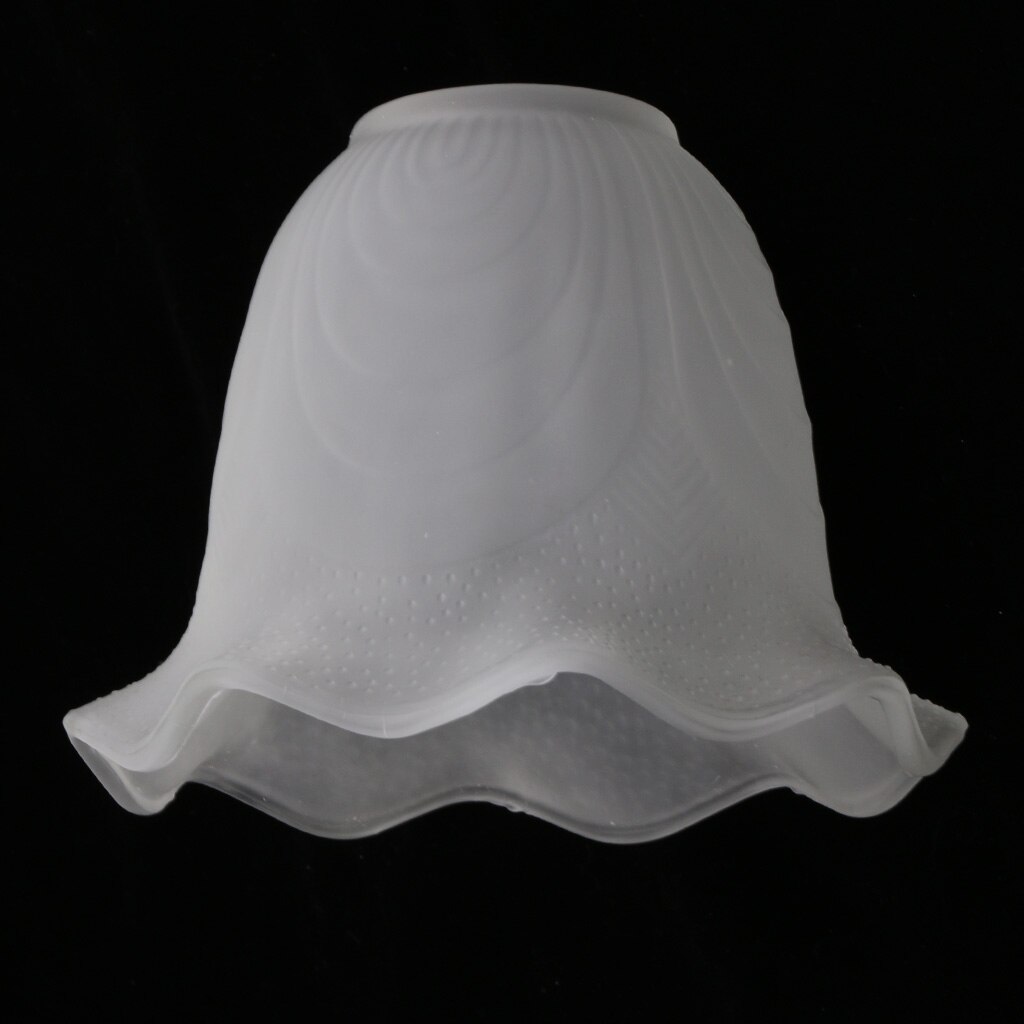 Vidrio blanco esmerilado flor pétalo de reemplazo sombras 4 estilos PICK