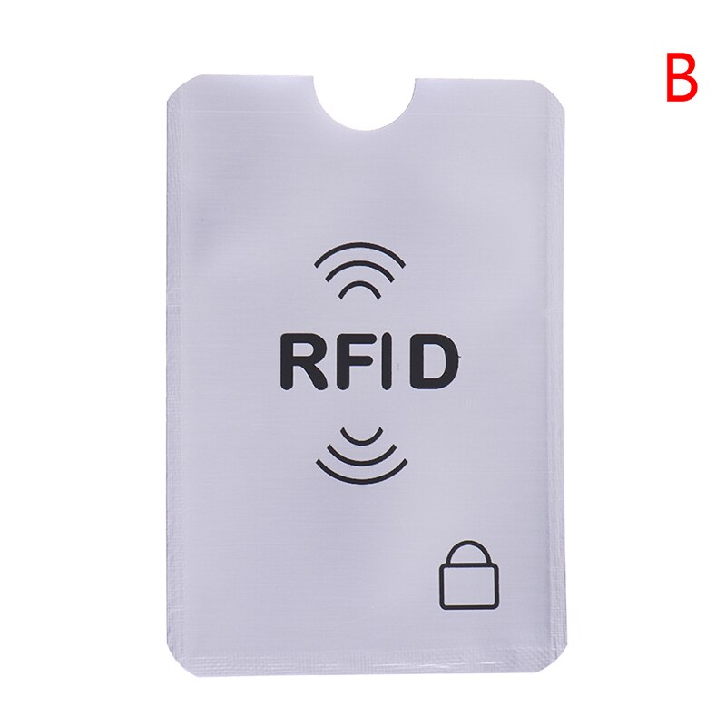10 kpl RFID-suojattu ID-korttikotelo - Pystysuora Alumiininen Luottokortinsuoja: B
