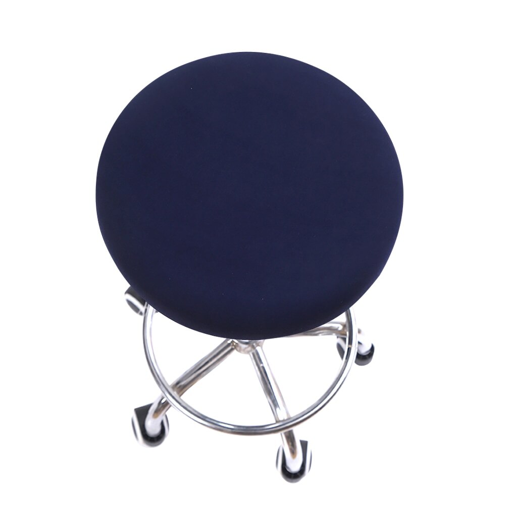 Ronde Stoel Cover Barkruk Cover Elastische Seat Cover Stoel Protector Effen Kleur Thuis Stoel Hoes Spandex: 4