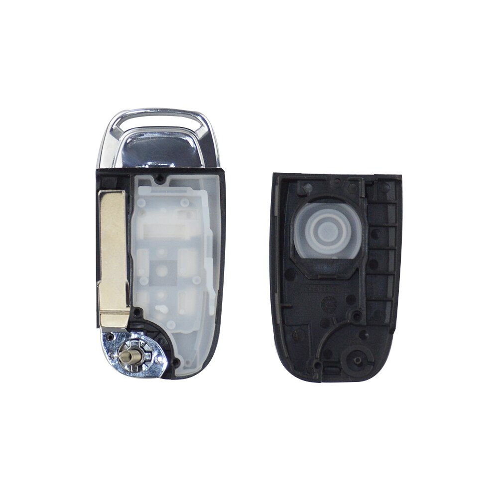 OkeyTech Folding Remote Car Key Case For VW Volkswagen Caddy Golf Jetta Beetle Polo Tiguan Modified Car Key Case Uncut Blade
