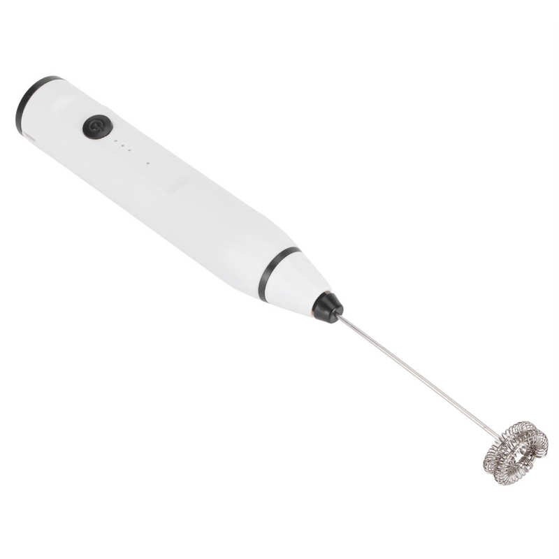 Zulay Melkopschuimer, complete set, handheld schuimmaker voor latten, garde drankmixer voor kogelvrije koffie, mini-blender, perfect voor cappuccino, frappe, inclusief opschuimen, sjablonen en