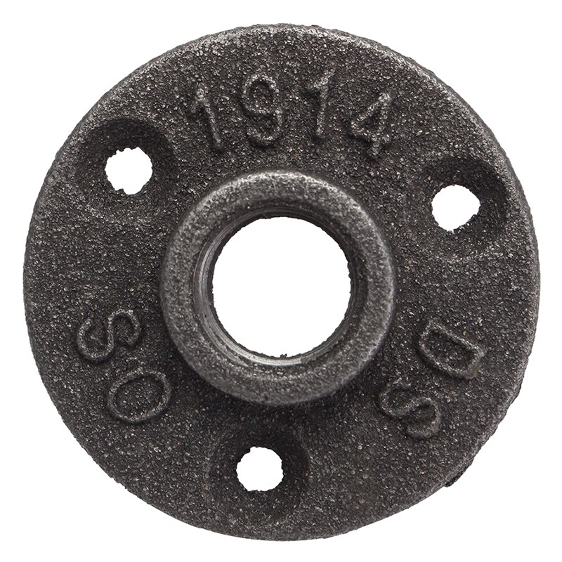 1/2 Inch Zwarte Gietijzeren Buisleidingen Floor Flens Bsp Schroefdraad
