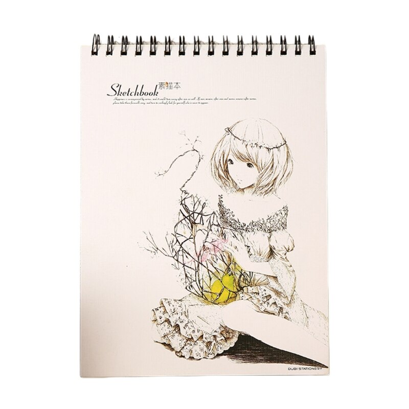 Bloc-notes A4 pour croquis, 40 feuilles de papier, aquarelle, carnet de croquis, peinture artistique, dessin, Journal intime, carnet de notes, fournitures scolaires pour artistes: CG