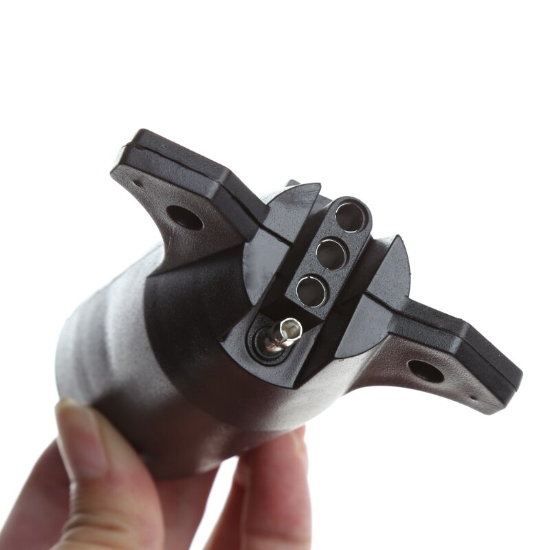 7 Way Round to 4 Pin Flat Blade Trailer Connector Plug Light Adapter RV Boat U90C