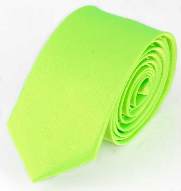 Corbata roja estrecha informal para hombre, corbata negra delgada para hombre, accesorios sencillos para , corbatas formales de C005, 5cm: c19 Apple Green