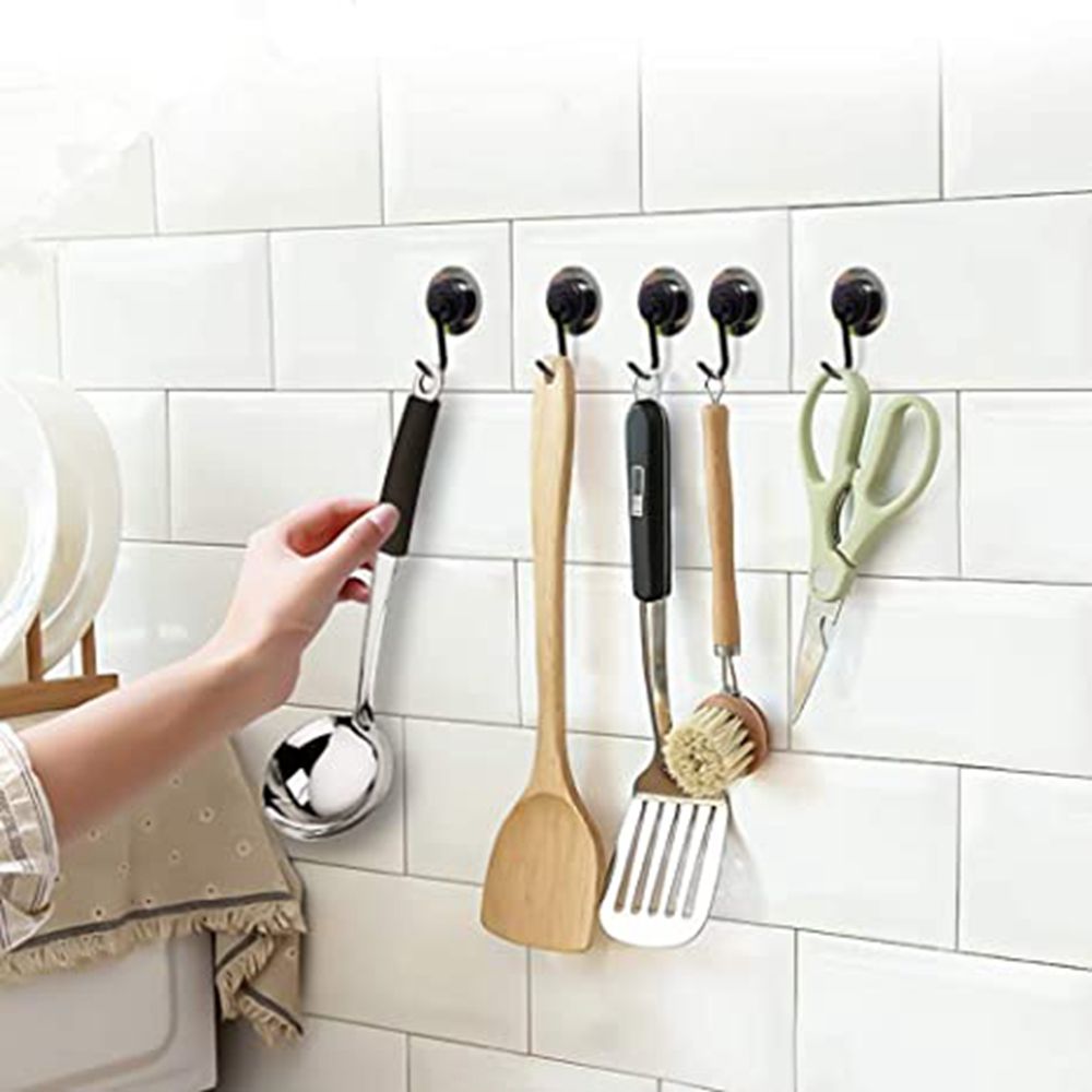 2/4/8/10 PCS Magnetic Hooks, Heavy Duty Neodymium Magnet Hook for Indoor Outdoor Hanging,Refrigerator,Grill,Kitchen,Key Holder