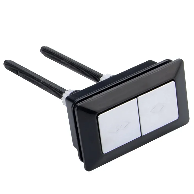 1Pcs Dual Flush Wc Drukknop Rechthoek Tank Waterbesparende Kleppen Closestool Ontlading Schakelaar Knoppen Badkamer Accessoires