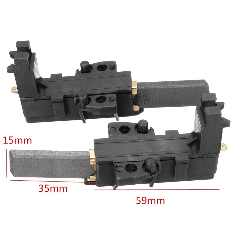 Cepillo de carbón para Motor de lavadora, accesorio para Whirlpool Hoover Candy Ariston Indesit Ceset, 2 uds.
