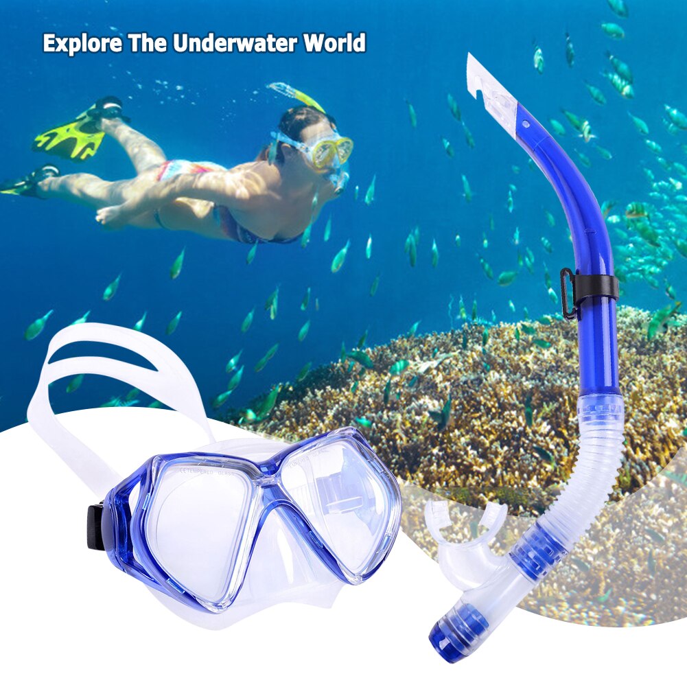 Snorkel Swimming Mask Diving Anti-Fog Scuba Set Adult Underwater Goggles Glasses Swimming Pool Equipment