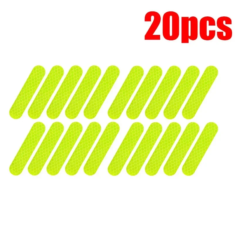 Pegatinas reflectantes de advertencia para casco de motocicleta, tiras decorativas de conducción de seguridad nocturna, calcomanías para bicicleta y coche, 10-100 Uds.: Lavanda