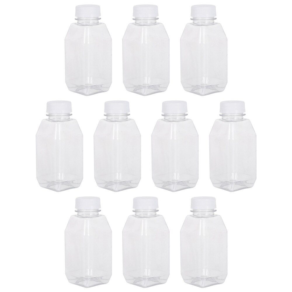 10 Stuks 350Ml Lege Flessen Transparante Drank Opslag Flessen