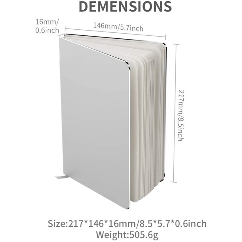 Aluminum Cover Writing Notepad,Soft Copy Diary,Hardcover Metal Small Executive Notebook,for Office and Daily Events