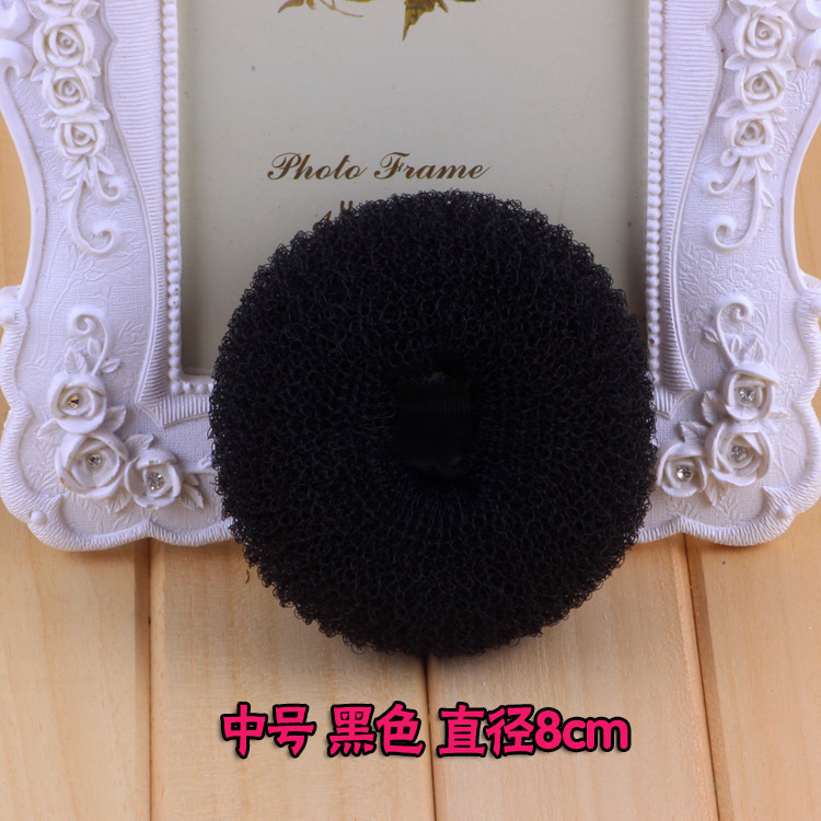 Bolsa para hacer moños para el cabello para mujer, accesorios para el cabello, horquilla, trenzas de estilismo, color negro, marrón y marfil, 1/3/5 piezas M: plum