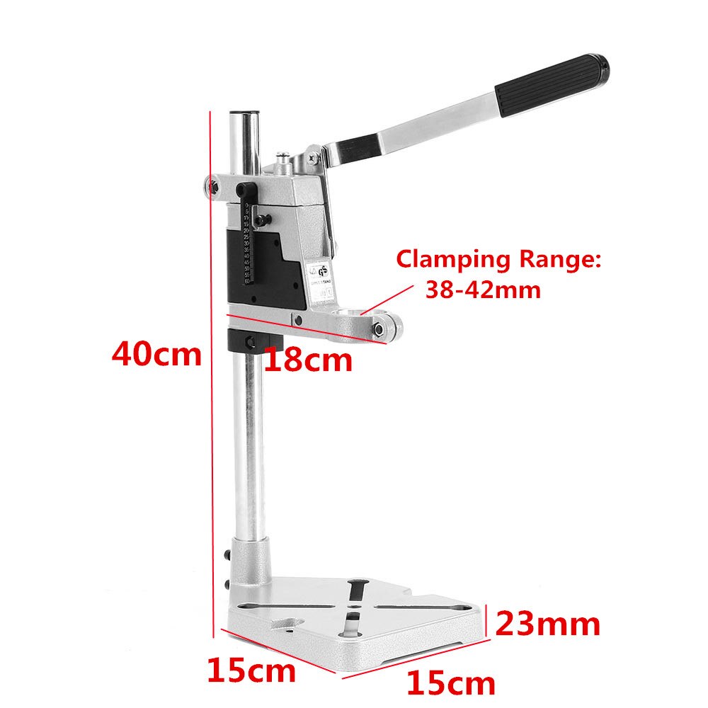 Elektrische Boor Houder 400mm Boren Stand Grinder Rack Stand Klem Bankdrukken Stand Voor Holding Elektrische Boor DIY Houtwerk