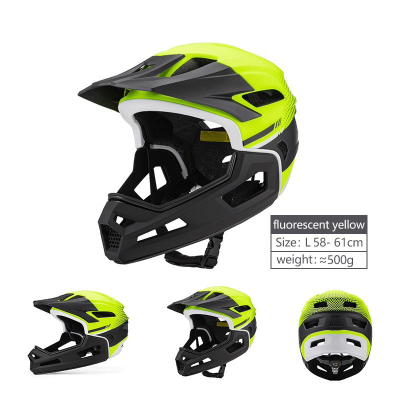 Helhjelm for sykkel, avtakbar mtb-hjelm for terrengsykkel, voksen racing, motorsykkelkjøring, sikkerhetshjelm, hodebeskyttelse: Burgunder