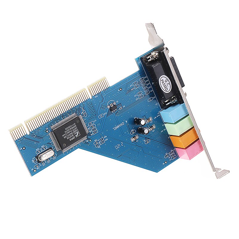 POHIKS 1pc 3D Stereo PCI Port Audio Card Internal Sound Cards With CD Driver For Desktop PC Computer