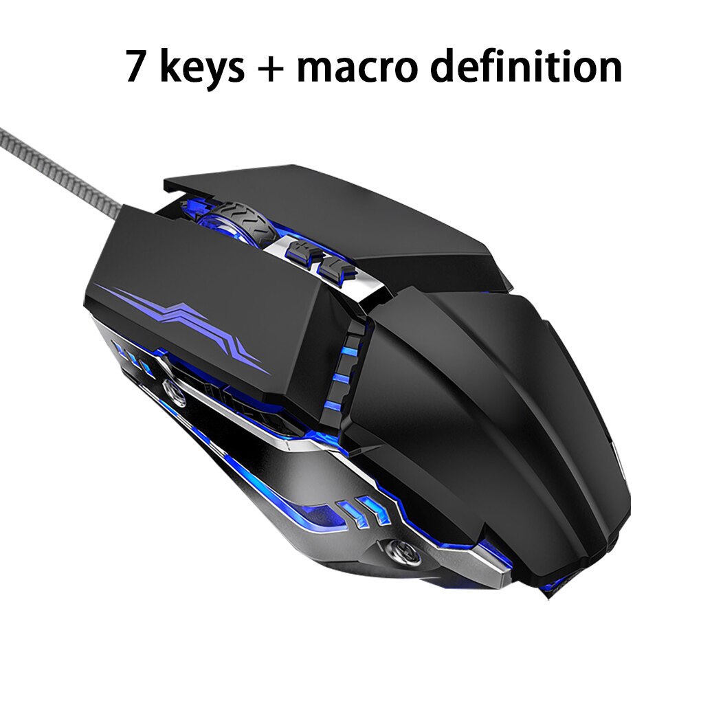 Wired Gaming Mouse Gamer 3200DPI USB Ergonomic Mouse Computer Office Sound Silent USB Optical Mice For Macbook Laptop PC: NO.3