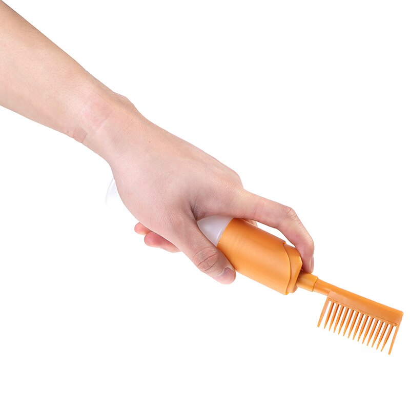 110Ml Plastic Haarverf Hervulbare Fles Applicator Kam Doseren Salon Haarkleuring Kappers Styling Tool