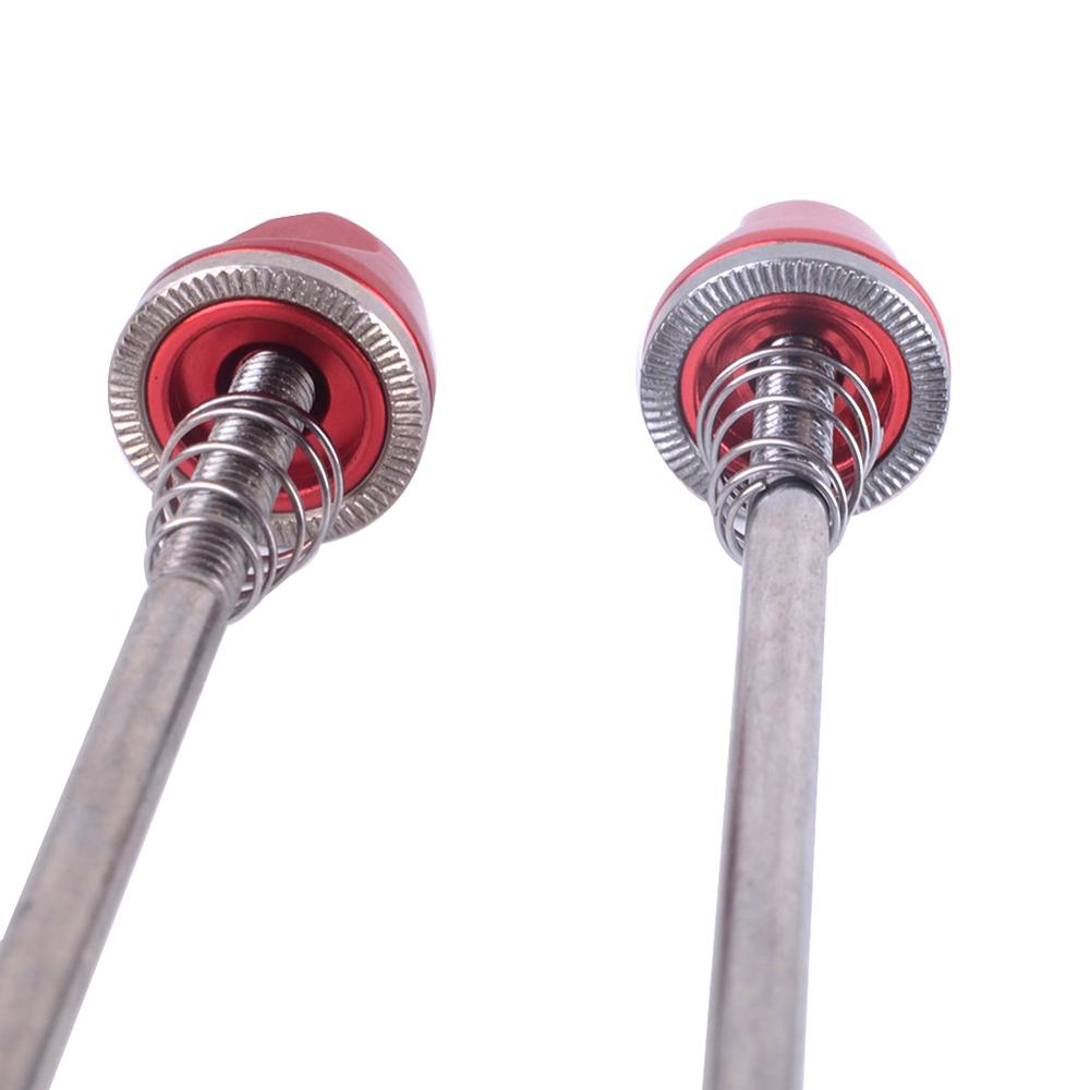 2 Stuks Quick Release Bolt Lever Axle Road Mountainbike Hub Snelspanner Aluminium Handvat Staal Core Quick Release spiesjes