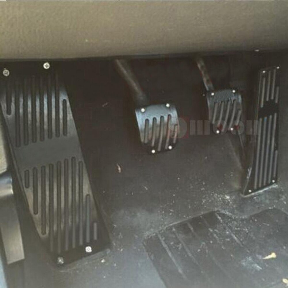Pedais de carro de liga de alumínio, preto, prata/preta, descanso para bmw x1 m3 e30 e36 e39 e46 e87 e90 e91, imperdível e92 e93 acessórios estilo de carros