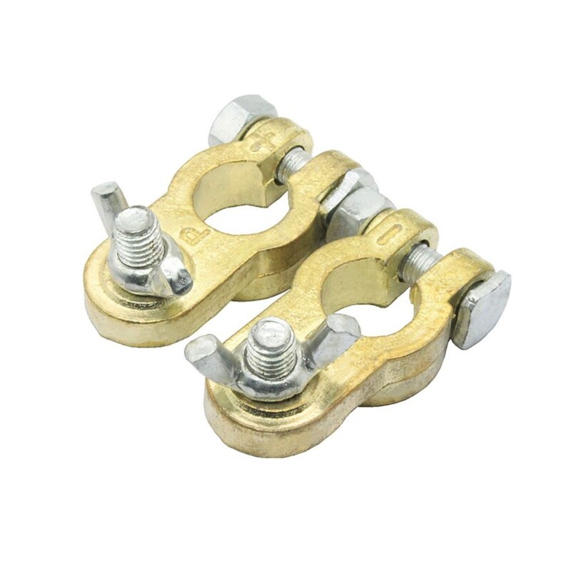 2Pcs Auto Battery Terminals Car Cable Connector Replacement Wire Clamp Terminal