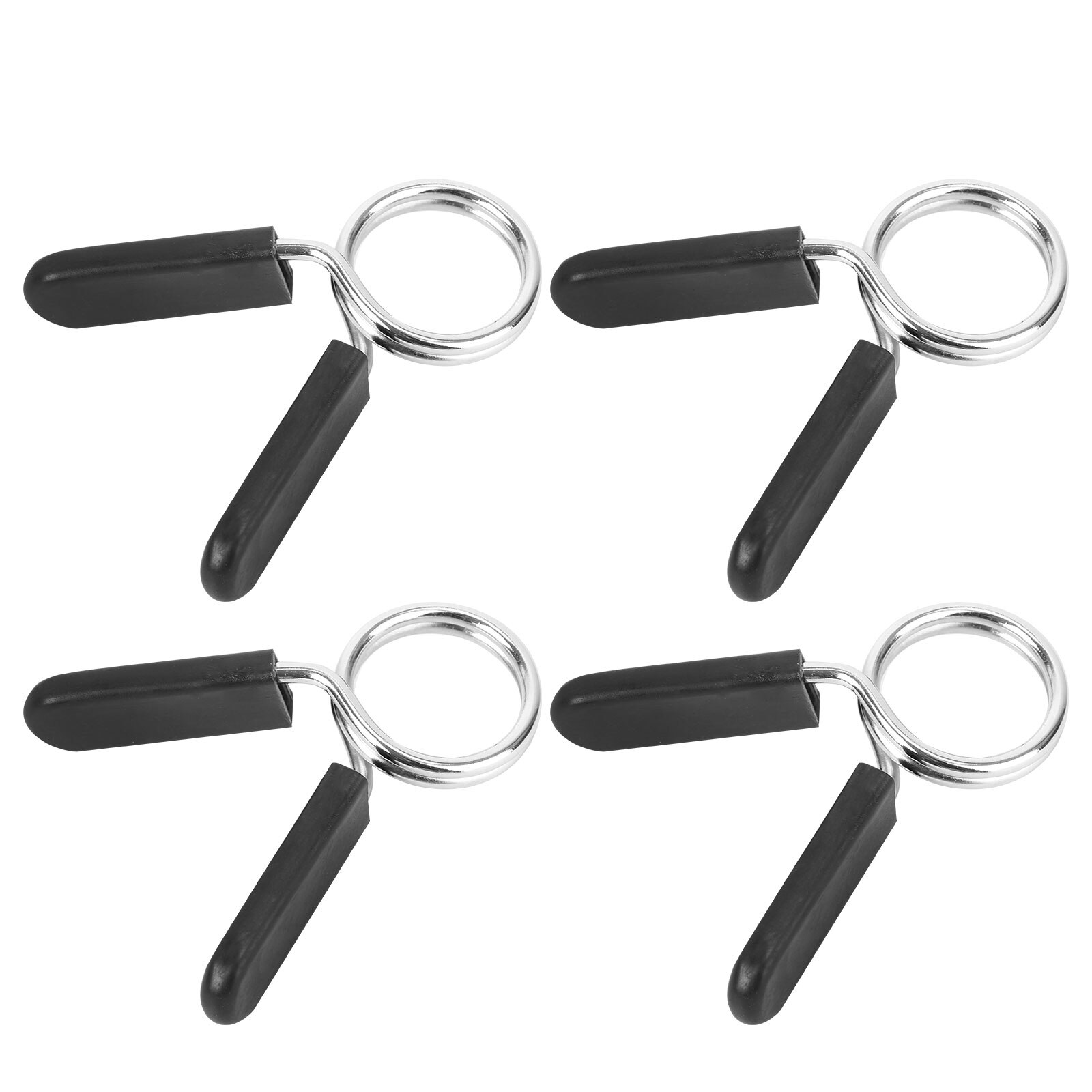 4pcs 28mm Dumbbell Barbell Clamps Spring Clip Collars for Powerlifting Cross Fit Weightlifting Gym