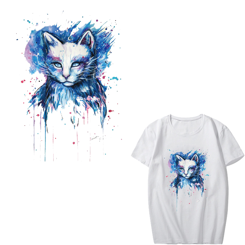 Kleurrijke Dier Patch Ijzer Op Transfer Uil Vlinder Tijger Kat Patches Voor Kleding Diy T-shirt Applique Warmteoverdracht Vinyl H