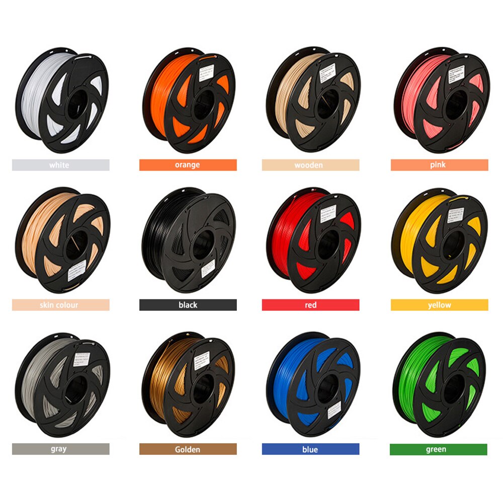 3D Printer Parts Filament PLA 1.75mm 1KG Colorful Extruder Accessories Parts Material flex filament filamento pla