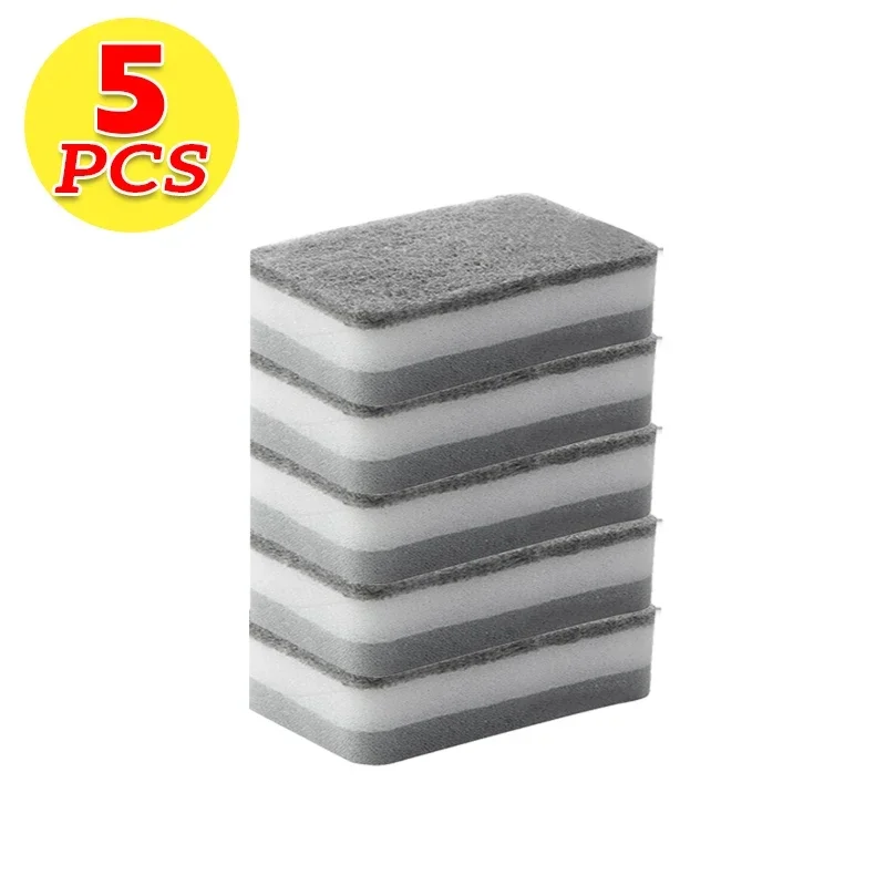 30/5 stücke Magie Reinigung Schwämme doppelseitige Wiederverwendbare Küche Schwamm Tücher Pfanne Topf Geschirr Scheuer Pads Pinsel Sauber Werkzeuge: Gold