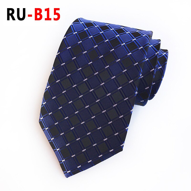 Silk Jacquard 8 cm Plaid Tie Suit Business Tie