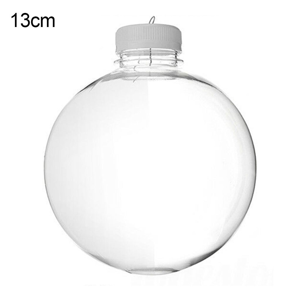 1Pc Christmas Tree Ornaments Transparent Plastic Baubles Balls Hanging Pendant Christmas Decorations navidad: 13cm