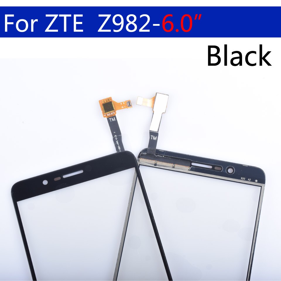 Para ZTE Blade Z Max Z982 pantalla táctil Panel digitalizador de cristal frontal exterior de la pantalla táctil de 6,0 pulgadas