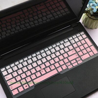 15.6 inc Silicone Laptop Keyboard Cover Protector Skin For Dell Latitude 5500 5501 5540 Precision 3540 3541: Gradual pink