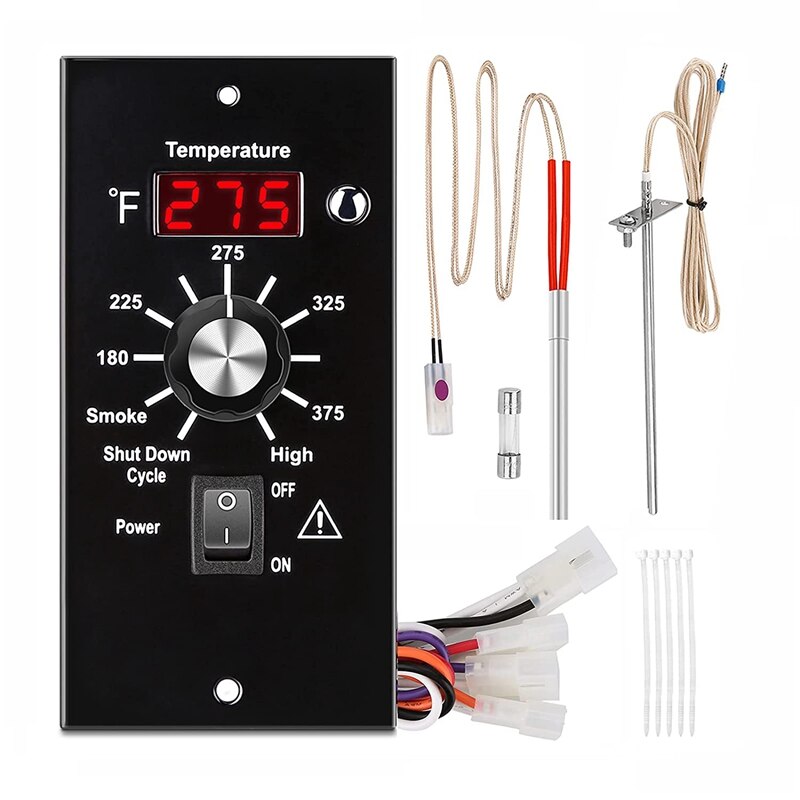 Digital Thermostat Controller Kit for Traeger Wood Pellet Grills with RTD Temperature Probe Sensor and Rod Ignitor: Default Title
