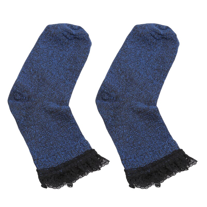 Kant Ruches Zachte Katoen Vrouwen Sokken Top Effen Kleur Leuke Sokken Zoete Prinses Meisje Gezellige Mooie Frilled Sokken: blue