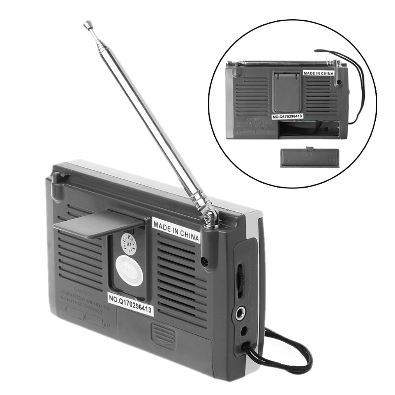 Receptor de Radio de alta sensibilidad con soporte plegable, KK-9803 FM/MW/SW1-8, 10 bandas