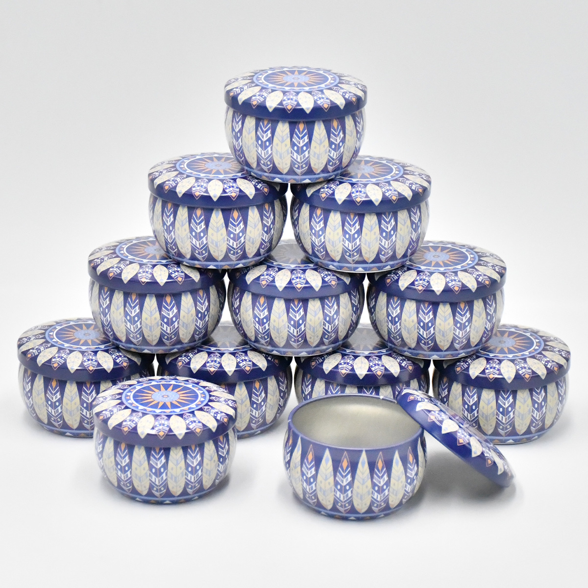 12 stuks gemengde kleur ijzeren kaars blikjes leeg blikje-doos voor het maken van kaarsen met opbergdoos voor droge kruiden en snoepjes: Donkergrijs