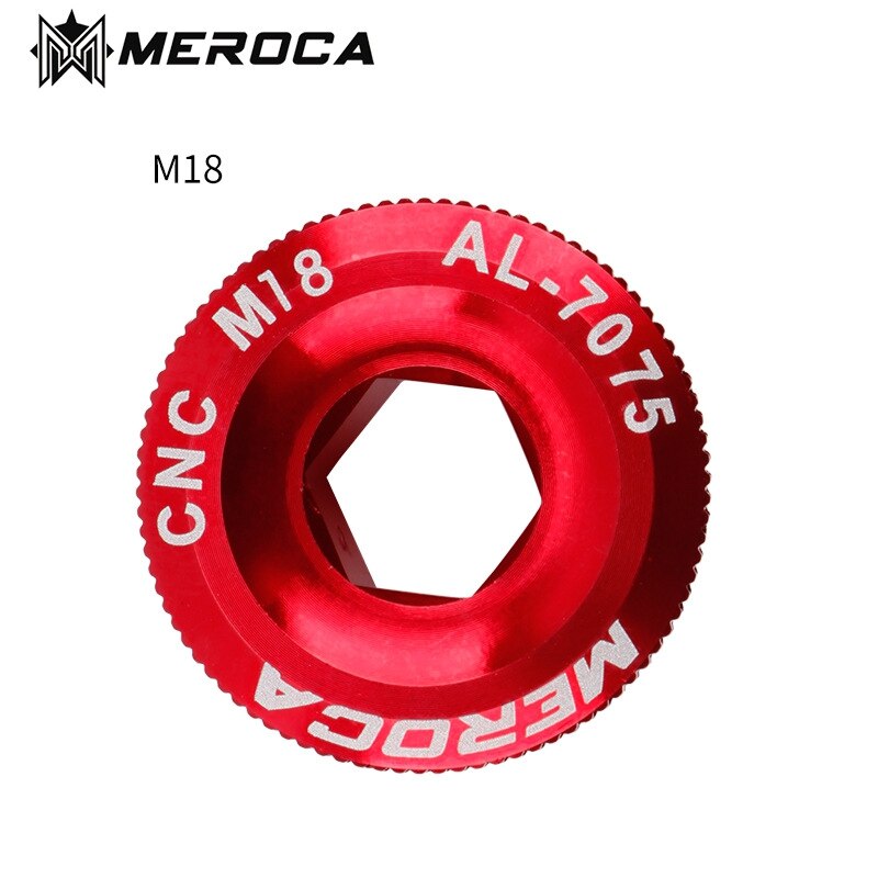 MEROCA – vis de couverture de manivelle M18/M19/M20 vtt, boulon Iamok en alliage d&#39;aluminium, 4 couleurs, 1 pièce: M18 Red