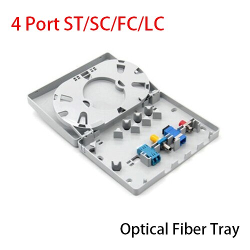 4 Port ST/SC/FC/LC Fiber Splice Tray Fiber Optic Terminal Box