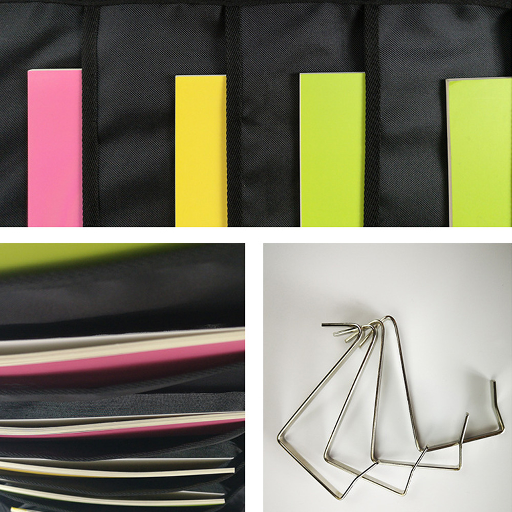 Document Hanging Storage Bag Oxford Cloth Storage Pocket Chart Hanging File Folding Holder Cascading Fabric Organizer For Office