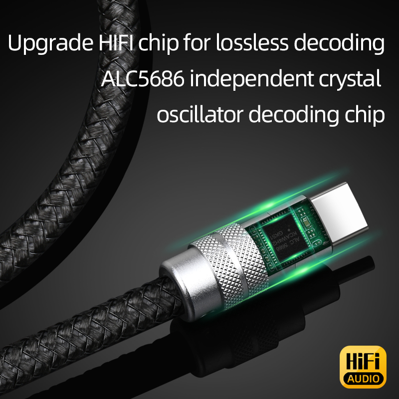Ataudio Hifi Usb Type C Naar 3.5Mm Aux Audio Kabel Headset Speaker Headphone Jack Adapter Auto Aux