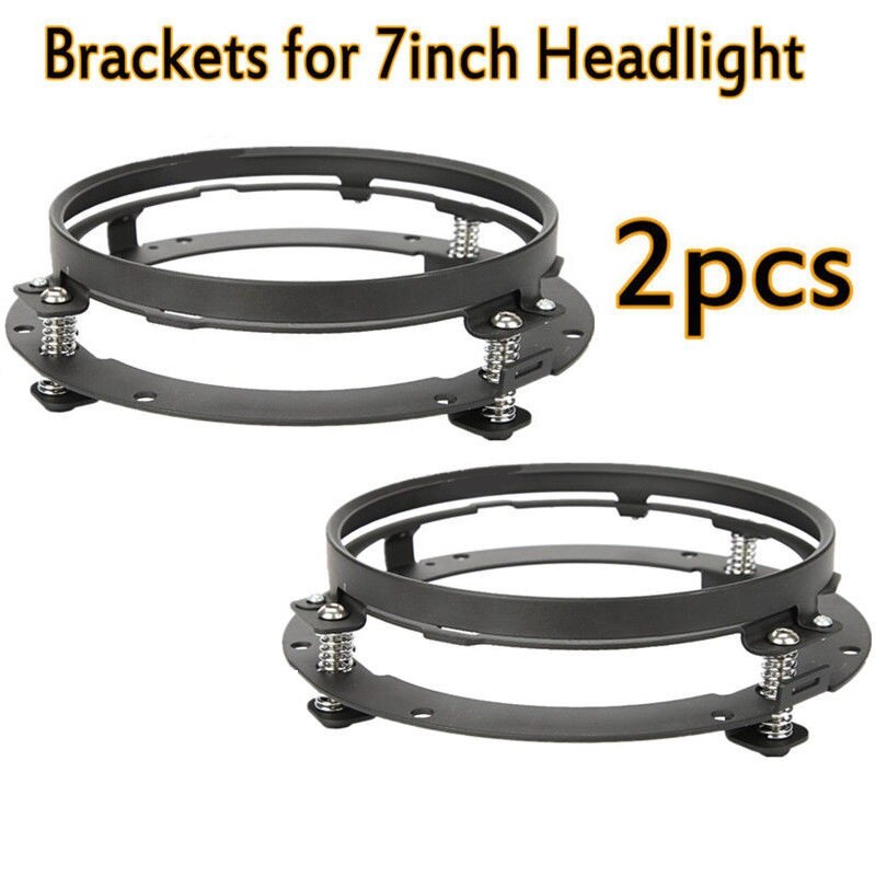 2 pcs Car LED 7 Inch Round Headlight Conversion Kit For Beetle Classic Volkswagen 1950 -1979 Lada Niva 4X4 Uaz Hunter Headlamps